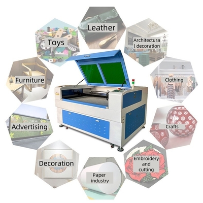 Industriële kwaliteit 80w CO2 lasergraver voor rubber stempels 3D kristal leer