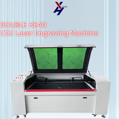1610 grote oppervlakte dubbele hoofden CO2 laser graveermachine 80W 100W 150W 300W