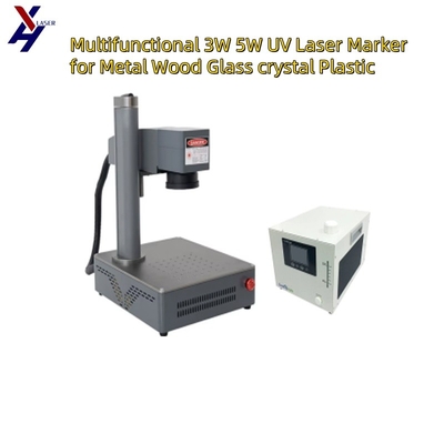 Multifunktioneel 3W 5W UV-lasermarker voor metaal hout glas kristal plastic