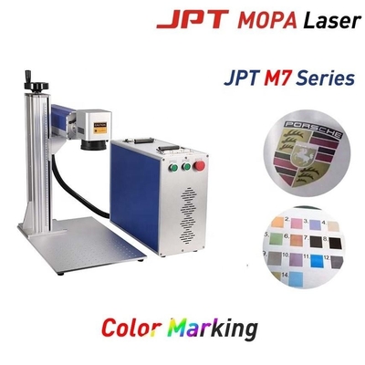 Jpt M7 Split Desk Mopa Fiber Laser Kleurgraver voor roestvrij staal Aluminium Juwelen