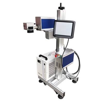 Draagbare laserdraadmarkeringsmachine lasercoderingsmachine voor productielijn met 30W 50W 100W