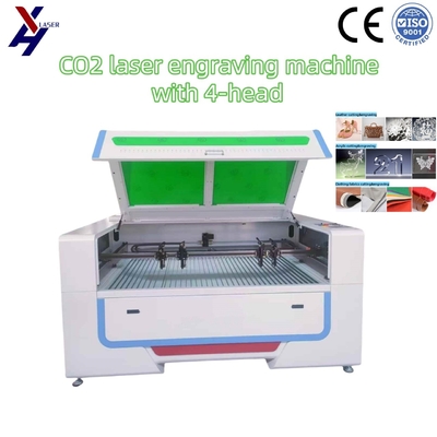 130W 150W CO2 Lasersnijder en Graveur met 4 Koppen voor Acryl MDF Glas